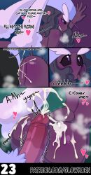  absurdres artifact_the_fox ass black_sclera breath bunny_girl comic corruption cum cum_in_pussy cum_on_ass cum_on_body curvy dialogue erection femsub fox_boy from_behind furry glowhorn hat heart hilda large_hips large_penis leaning_forward looking_at_viewer looking_back lopunny magic maledom netorare nintendo nude open_mouth original panting penis pink_eyes plant pokemon pokemon_(creature) pussy_juice sex simple_background smile steam sweat tail tongue tongue_out transformation vaginal 