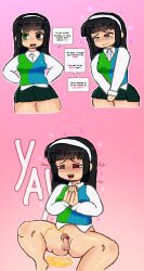 age_regression battle_for_dream_island bimbozombi black_hair book_(bfdi) brown_eyes drool futa_only futanari heterochromia object_shows penis spiral_eyes symbol_in_eyes text urination