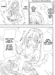androgynous bra comic crossdressing erection ghost greyscale hard_translated maid maid_headdress malesub open_clothes penis possession skirt tagme text thighhighs translated trap underwear undressing
