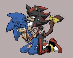  anal biting bondage cat_tail drool furry male_only maledom malesub open_mouth precum rope shadow_the_hedgehog sonic_the_hedgehog sonic_the_hedgehog_(series) spiral_eyes squirrelseatbirds sweat tongue_out yaoi 