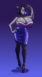 bimbofication breast_expansion bubble_gum dc_comics female_only femsub goth high_heels large_breasts prostitution raven tagme tailblazer teen_titans