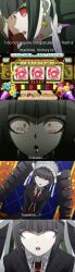 black_hair catalepsy celestia_ludenberg dangan_ronpa dazed drill_hair drool earrings eye_roll femalehypno_(manipper) hime_cut manip sleep_command sleepy story trigger