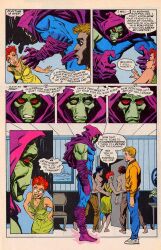 bret_blevins comic femdom happy_trance hypnotic_audio hypnotic_voice lullaby malesub marie_javins marvel_comics mike_manley official red_hair sleepwalker sleepwalker_(comic) standing standing_at_attention super_hero text 