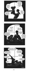 comic dialogue greyscale happosai linkartoon monochrome ranma_1/2 ranma_saotome sex text