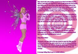 3d absurdres caption caption_only cell_phone fairy fairyprincessjess_(writer) female_only manip original solo spiral super_hero text theheckle wisp_(fairyprincessjess)