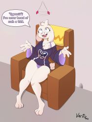 blue_eyes chair comic crystal denial english_text furry goat_girl horns monster monster_girl panties paws simple_background speech_bubble toriel_dreemurr undertale vartivnia