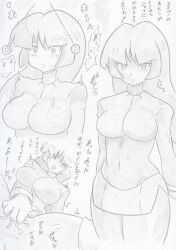  banshou blush breasts coin empty_eyes expressionless female_only femsub heart heart_eyes large_breasts long_hair masturbation multiple_views nintendo open_mouth pendulum pokemon pokemon_firered_and_leafgreen pussy_juice sabrina solo symbol_in_eyes text traditional translation_request 