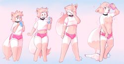 before_and_after brain_drain bulge collar femsub furry happy_trance hypnotic_drink malesub masculinization pawberry sequence topless transformation transgender
