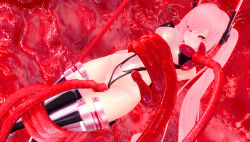  3d before_and_after blush bokutaro3d2 boots breast_sucking custom_maid_3d_2 erect_nipples erect_nipples_under_clothes female_only femsub kana_sakuragawa_(bokutaro3d2) leotard navel original pink_hair restrained see-through solo tentacle_sex tentacles thigh_boots thighhighs trapped twintails vaginal 
