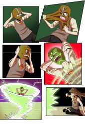  absurdres androgynous_dom arms_above_head aura black_hair blonde_hair breasts brown_hair closed_eyes clothed comic crossover electricity femsub glasses glowing green_eyes green_lipstick hair_color_change hand_on_head harry_james_potter harry_potter_(series) hermione_granger kneeling mask_of_loki one_eye_open onyxsteelgray1213 open_mouth possession school_uniform shoes shrunken_irises sitting tears the_mask thighhighs tie tiotonyredgrave transformation whitewash_eyes 