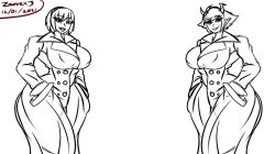  animated animated_gif before_and_after breast_expansion breasts dazed femsub homestuck huge_breasts kanaya_maryam long_tongue monochrome ms_paint_adventures rose_lalonde sketch transformation undressing zarvex3 