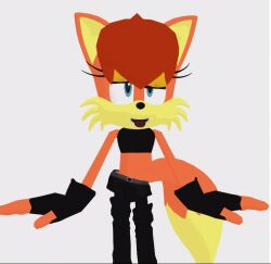  3d animated animated_gif breasts clothed dancing dazed female_only femsub fiona_fox fox_girl furry happy_trance open_mouth resisting robertross sonic_the_hedgehog_(series) tongue tongue_out 