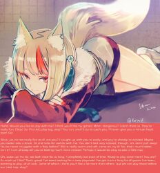 animal_ears caption caption_only female_only femdom fire_emblem fire_emblem_fates fox_ears fox_girl green_eyes green_hair looking_at_viewer manip nintendo pov pov_sub selkie_(fire_emblem_fates) smile text yellow_eyes