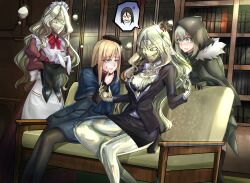  absurdres angry blonde_hair blue_eyes breasts cleavage fate/grand_order fate_(series) female_only gray_(lord_el-melloi_ii_case_files) ibenz009 large_breasts liquid_metal long_hair lord_el-melloi_ii lord_el-melloi_ii_case_files reines_el-melloi_archisorte robot robotization trimmau_(fate) waver_velvet 