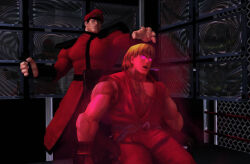 3d capcom corruption empty_eyes glowing glowing_eyes hypnotic_screen ken_masters m._bison male_only maledom malesub street_fighter the-original-rper