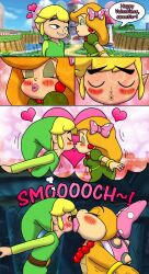  altered_perception blonde_hair blush bow breasts comic dialogue elf_ears femdom furry happy_trance hat heart illusion jewelry kissing link lipstick lipstick_mark magic malesub monster_girl necklace nintendo ring_eyes short_hair smile spiral_eyes super_mario_bros. symbol_in_eyes text the_legend_of_zelda the_wind_waker thescaletrain toon_link turtle_girl unaware wendy_o._koopa 