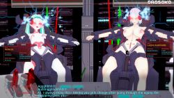 3d breasts cyberpunk_(series) cyberpunk_edgerunners english_text femsub lucy_(cyberpunk) nipples nude pengi13 rebecca_(cyberpunk) tagme tech_control text