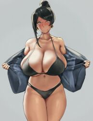  animated animated_eyes_only animated_gif bijin_onna_joushi_takizawa-san bikini black_hair blush breasts cleavage clothed_exposure dazed earrings eu03 female_only femdom hair_buns huge_breasts hypnosoul_(manipper) jewelry kyouko_takizawa large_breasts looking_at_viewer manip micro_bikini mole navel office_lady open_clothes pov pov_sub short_hair spiral spiral_eyes sweat symbol_in_eyes underwear 