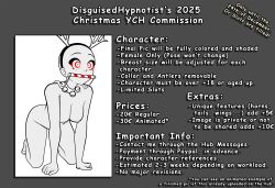antlers bell_collar candy_cane collar commission_sheet disguised_hypnotist nipples nude ring_eyes tagme text your_character_here