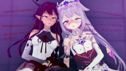 bijou_koseki cyanstargazer dialogue dress empty_eyes female_only hololive irys_(hololive) jewelry long_hair virtual_youtuber