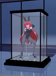 3d bunny_ears bunnysuit empty_eyes femsub happy_trance high_school_dxd large_breasts latinkaixa long_hair one_bar_prison red_hair rias_gremory