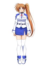  expressionless geass long_hair magical_girl_lyrical_nanoha military_uniform nanoha_takamachi oshimaru026 tagme 