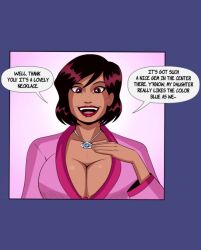 abs animated blush breasts brown_hair cinderdryadva cleavage dialogue female_only femsub glowing glowing_eyes happy_trance huge_breasts hypnotic_accessory large_breasts lingerie milf mother's_day necklace nipples open_mouth original polmanning scarlet_smasher_(polmanning) see-through short_hair smile solo sound text undressing video voice_acted