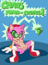 amy_rose bottomless breasts crystal dazed female_only femsub furry hedgehog_girl hypnotic_object kaa_eyes medrifogmatio nude open_mouth pink_hair pussy pussy_juice short_hair sonic_the_hedgehog_(series) text topless