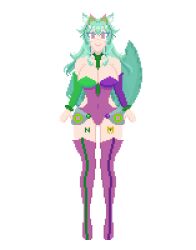 animal_ears cat_ears cat_girl cat_tail female_only femsub glowing glowing_eyes green_hair happy_trance nyarukavt pink_eyes pixel_art star_night tail tattoo tech_control tie virtual_youtuber 