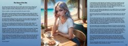 ai_art beach blue_eyes blue_hair dittouh_(generator) earrings femdom hypnotic_music male_pov malesub mermaid outdoors pov_sub singing siren smile story