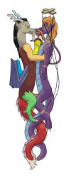 animals_only black_hair discord horns hypnotic_eyes kaa_eyes long_hair male_only maledom malesub my_little_pony non-human_feet orange_hair penis puppet short_hair steven_magnet tongue tongue_out wings yaaliannar yaoi