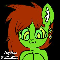  anguis_flake animated animated_gif anykoe blush brown_hair earrings green_skin hypnotic_eyes jewelry kaa_eyes looking_at_viewer my_little_pony original pov_sub signature simple_background snake_girl tongue_out transparent_background 