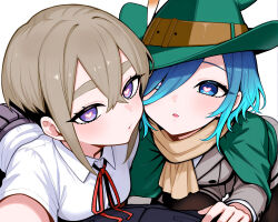 ai_art blush drugged femsub happy_trance heart_eyes iku_sutou kiss_zombie kissing rentarou_aijou stable_diffusion_(ai) stabletomboy_(generator) the_100_girlfriends_who_really,_really,_really,_really,_really_love_you tomboy uto_nakaji