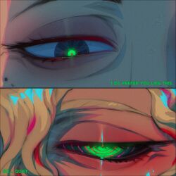 blackberreh comic distortion_(the_magnus_archives) elias_bouchard glowing_eyes green_eyes hypnotic_eyes male_only maledom malesub michael_shelley mole spiral_eyes the_magnus_archives yaoi