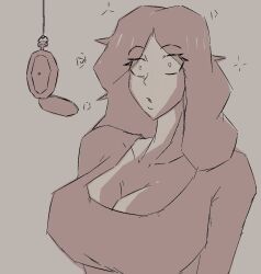  bubble cleavage clothed collarbone expressionless female_only femsub huge_breasts maria_(msmith322) original pendulum pocket_watch seppakuro shrunken_irises sketch solo sparkle spiral tagme 