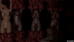  3d ahegao brown_hair femsub final_fantasy final_fantasy_xiii multiple_girls multiple_subs nipples nude open_mouth parasite pink_hair serah_farron short_hair side_ponytail tears tentacle_sex tentacles twintails vore 