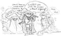 accidental_hypnosis dialogue elf elf_ears fantasy femdom femsub hypnotic_accessory knight malesub multiple_subs ponytail sleepyboi32 weapon wizard