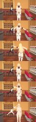  3d ass black_hair blonde_hair bunny_ears bunny_girl bunnysuit dancing djiwedmewj empty_eyes femsub happy_trance harem_outfit large_breasts long_hair masturbation naruto_(series) nipples nude shizune short_hair tsunade 