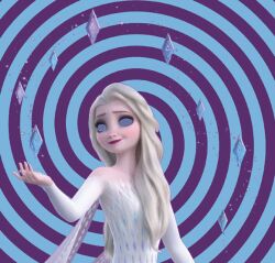 3d animated animated_eyes_only animated_gif blonde_hair breasts clothed disney female_only femdom femsub frozen happy_trance hypnosex_(manipper) hypnotic_eyes long_hair magic manip princess queen queen_elsa seizure_warning small_breasts smile spiral_eyes symbol_in_eyes western