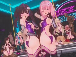  3d ass bare_shoulders before_and_after black_hair blonde_hair blue_eyes blush boots censored clothed_exposure cosplay crossed_eyes crotch_tattoo custom_maid_3d_2 customouka empty_eyes femsub fishnets flat_chest flower flower_in_hair fuwarin_(customouka) gloves hair_ornament hand_on_hip high_heels iroha_(customouka) leotard long_hair looking_at_viewer maledom multicolored_hair multiple_boys multiple_doms multiple_girls multiple_subs nipple_cutout nipples open_clothes open_mouth opera_gloves original pink_hair purple_eyes red_eyes red_hair sex sexually_suggestive shiku_(customouka) shito_(customouka) shoes short_hair simulated_fellatio small_breasts spread_legs squatting standing straight-cut_bangs taimanin_(series) tattoo thigh_boots thighhighs tongue tongue_out twintails vaginal very_long_hair 
