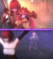  3d amateurthrowaway animated armor bondage breasts clothed corruption dazed female_only femdom femsub fire_emblem fire_emblem_awakening glowing glowing_eyes grima_(fire_emblem_awakening) happy_trance instant_loss large_breasts long_hair magic minerva_(fire_emblem) nintendo open_mouth possession red_eyes red_hair robin_(fire_emblem_awakening) short_hair smile sound source_filmmaker sub_on_sub tagme tongue tongue_out video whip white_hair yuri 