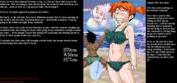  beach bikini breast_expansion breasts caption corruption drool exhibitionism femsub groping kitsune_tsuki living_costume misty nintendo pokemon pokemon_red_green_blue_and_yellow red_hair tears tentacles text unhappy_trance 