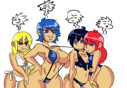  absurdres alternate_costume angry aqua_(kingdom_hearts) axel bare_legs bare_shoulders black_hair blonde_hair blue_eyes blue_hair breast_press breasts cleavage disney empty_eyes femsub hand_on_hip huge_breasts kairi kingdom_hearts kingdom_hearts_birth_by_sleep large_breasts legs leotard long_hair maledom midriff multiple_doms multiple_girls multiple_subs namine navel onatart one_breast_out possession red_hair riku roxas short_hair simple_background size_difference sling_bikini smug sora square_enix sub_on_sub swimsuit symbol thighs white_background xion_(kingdom_hearts) yuri 