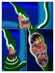  black_hair dark_skin disney emperorcheese femsub happy_trance hypnotic_eyes kaa kaa_eyes luz_noceda snake the_jungle_book the_owl_house vore 