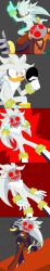  absurdres aura badger_girl bodysuit breasts clothed corruption enemy_conversion femsub furry glowing hedgehog_boy high_heels hypnotic_mask large_breasts malesub mask rakuma-imp sequence silver_the_hedgehog sonic_the_hedgehog_(series) sticks_the_badger tight_clothing 