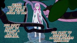  3d bottomless breasts coils disney femsub hypnotic_eyes hypnotized_walking kaa kaa_eyes koikatsu! maledom nude pink_hair resisting shuna_(tensei_slime) snake text that_time_i_got_reincarnated_as_a_slime thatguysly the_jungle_book topless 