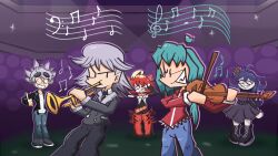 blue_hair desire_(pokemon_ew) drom_(pokemon_ew) drool dueling_hypnotists femsub flower_in_hair grey_hair haxa_(pokemon_ew) hex_maniac honeymakesart hypnotic_music maledom mela_(pokemon) multicolored_hair nintendo pokemon pokemon_entrancing_wishes pokemon_scarlet_and_violet purple_hair red_hair resisting source_request spiral_eyes sunglasses