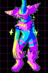 androgynous androgynous_dom deltarune drone furry hypnotic_tentacle shandera simple_background solo tagme tech_control tentacles werewire
