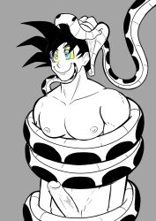  bottomless chin_hold coils disney dragon_ball dragon_ball_z erection goku happy_trance imminent_vore kaa kaa_eyes large_penis male_only maledom malesub muscle_boy penis sanyxhot snake the_jungle_book topless 