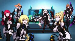  ahoge bangs bed bedroom blonde_hair blush boots breasts brown_hair darkness_(konosuba) fate/grand_order fate_(series) female_only femsub fire_emblem fire_emblem_engage fire_emblem_three_houses gloves green_hair hair_covering_one_eye hair_ornament happy_trance jeanne_alter jeanne_d'arc_(fate) kid_icarus kono_subarashii_sekai_ni_shukufuku_wo! kronya kronya_outfit large_breasts long_hair midriff multiple_girls multiple_subs nintendo opera_gloves orange_hair palutena pokemon pokemon_sword_and_shield ponytail red_eyes red_hair shinzu short_hair sitting smile sonia_(pokemon) standing thigh_boots tongue tongue_out twinning underboob very_long_hair white_hair white_skin wiz_(konosuba) yunaka_(fire_emblem) 